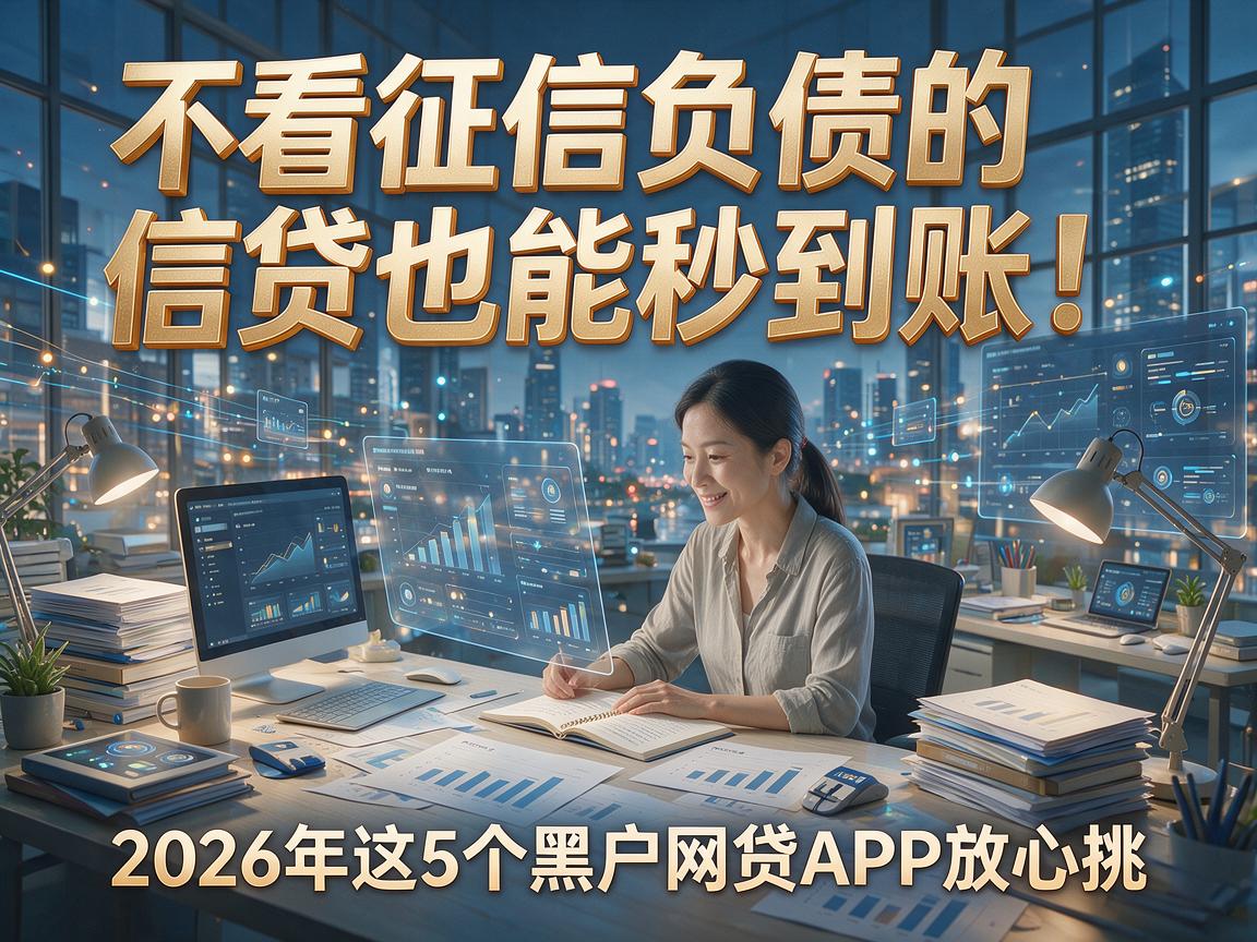 不看征信负债的信贷也能秒到账！2026年这5个黑户网贷APP放心挑
