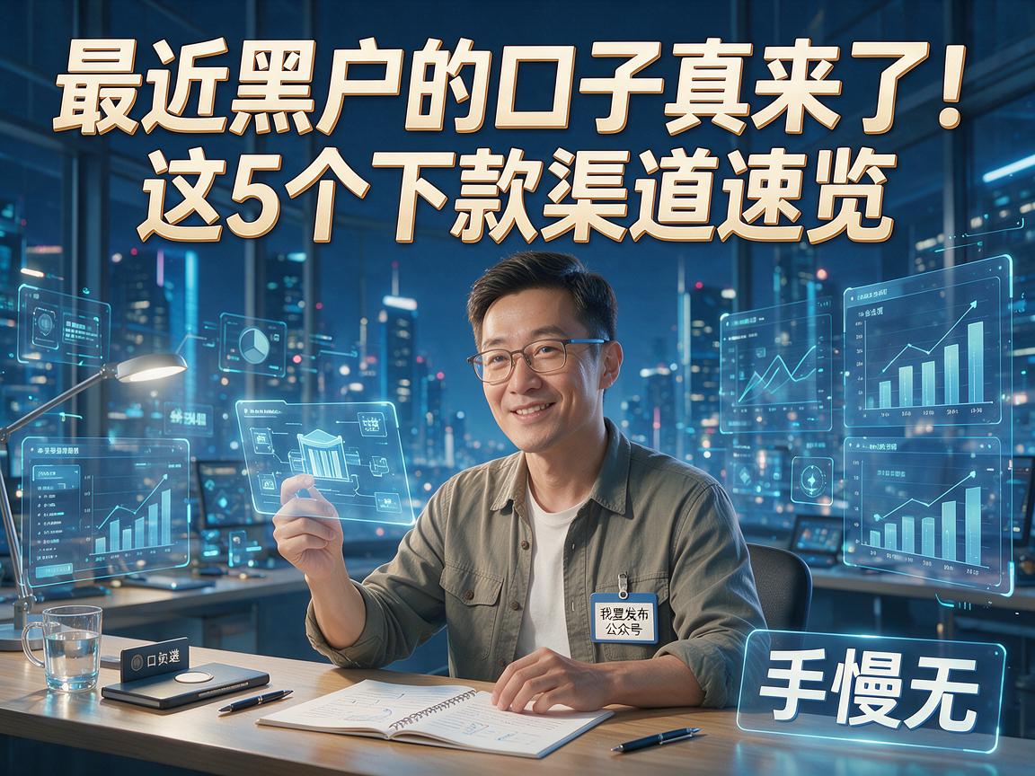 最近黑户的口子真来了!这5个下款渠道速览,手慢无