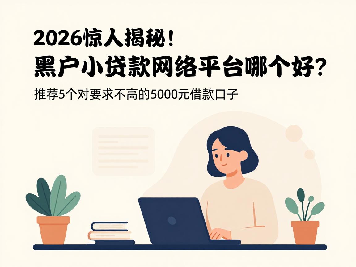 2026惊人揭秘！黑户小额贷款网络平台哪个好？推荐5个对要求不高的5000元借款口子