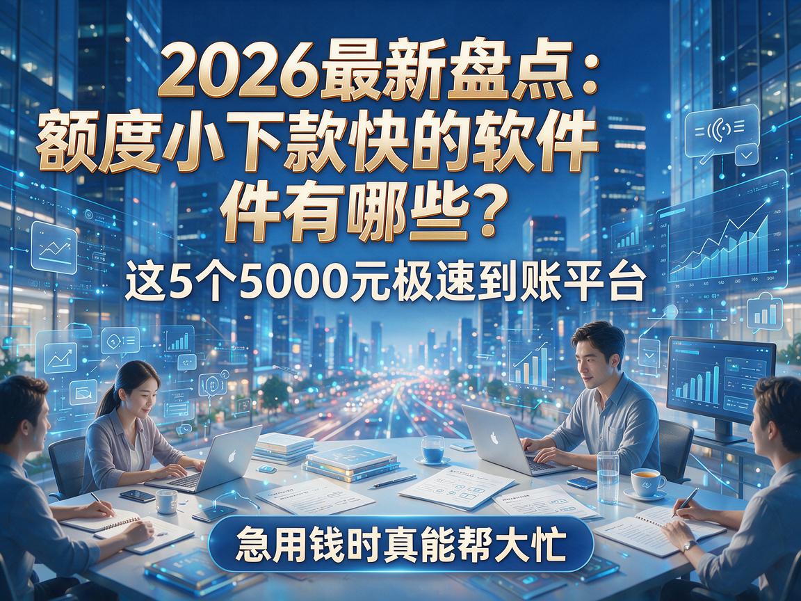 2026最新盘点:额度小下款快的软件有哪些?这5个5000元极速到账平台,急用钱时真能帮大忙!