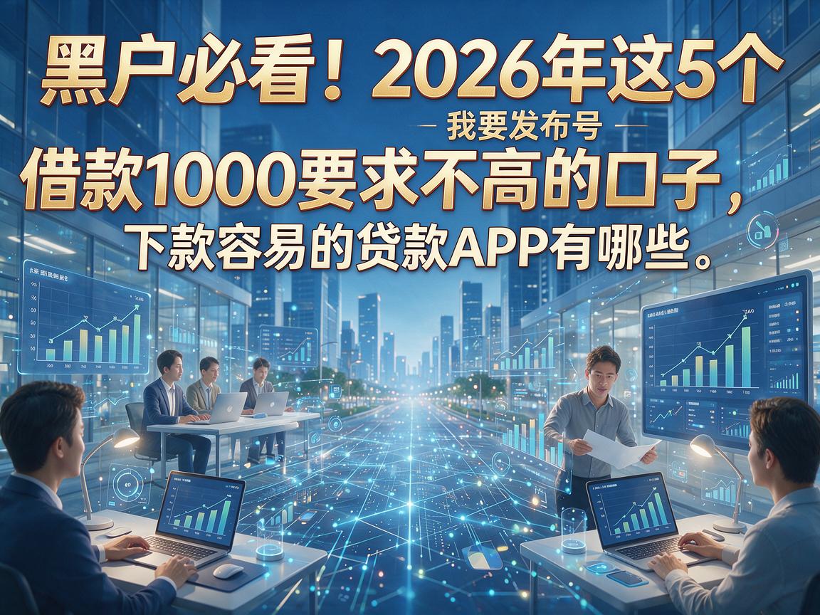 黑户必看!2026年这5个借款1000要求不高的口子,下款容易的贷款APP有哪些