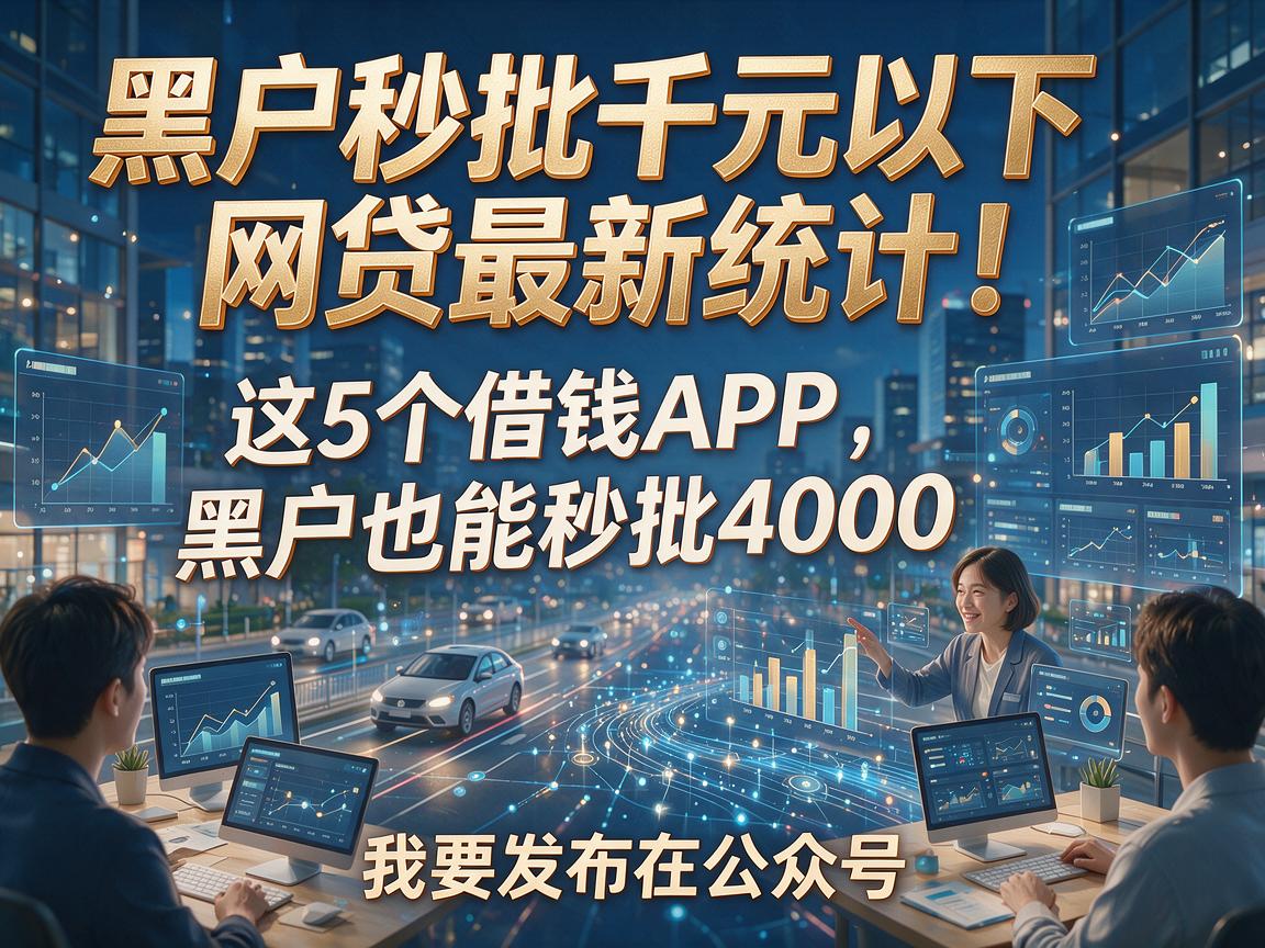 黑户秒批千元以下网贷最新统计!这5个借钱APP,黑户也能秒批4000