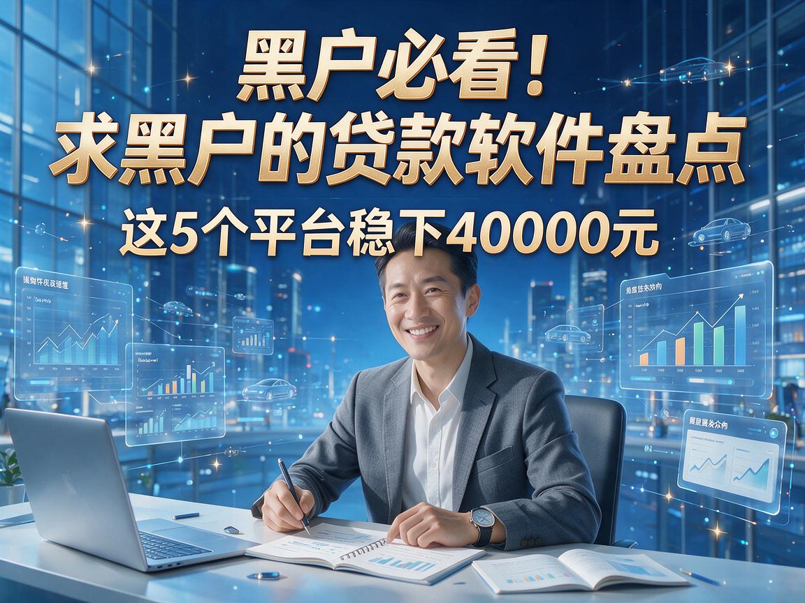 黑户必看！求黑户的贷款软件盘点，这5个平台稳下40000元