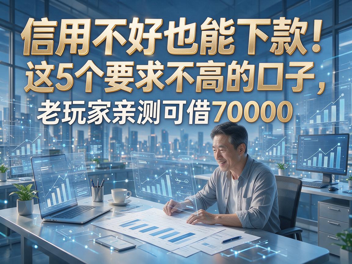 信用不好也能下款!这5个要求不高的口子,老玩家亲测可借7000
