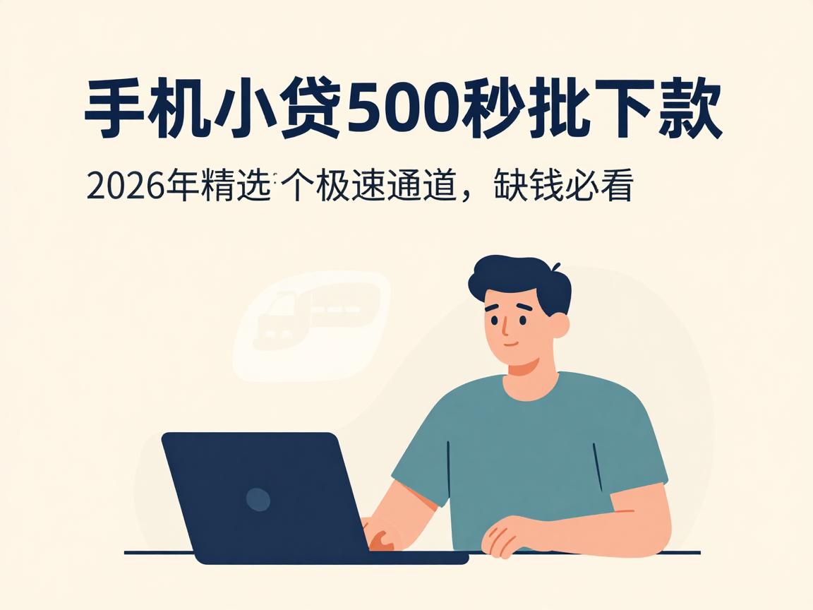 手机小贷500秒批下款!2026年精选5个极速通道,缺钱必看