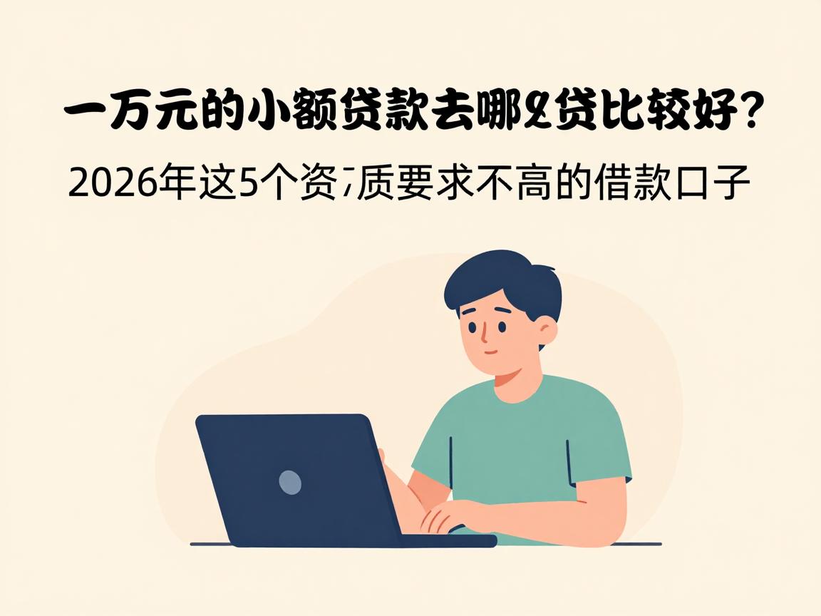 一万元的小额贷款去哪里贷比较好？2026年这5个资质要求不高的借款口子，2000元临时周转超适配