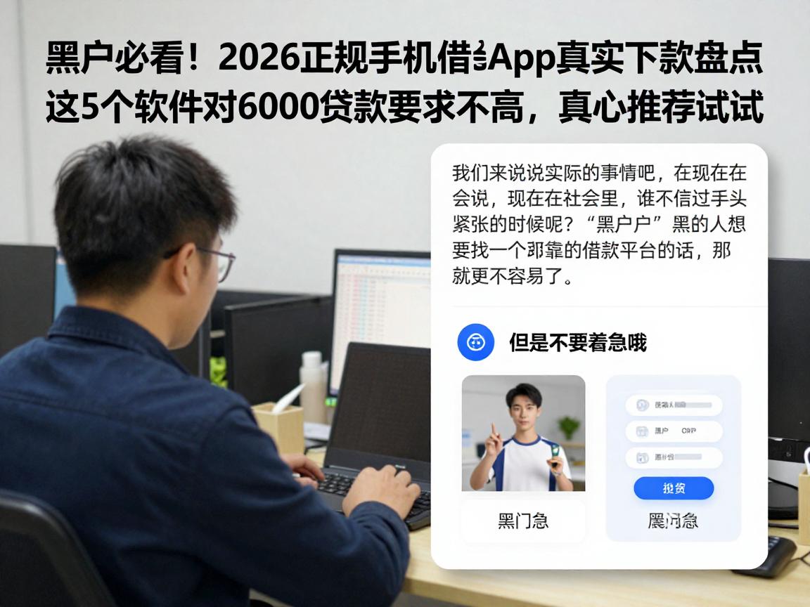 黑户必看!2026正规手机借钱App真实下款盘点,这5个软件对6000贷款要求不高,真心推荐试试