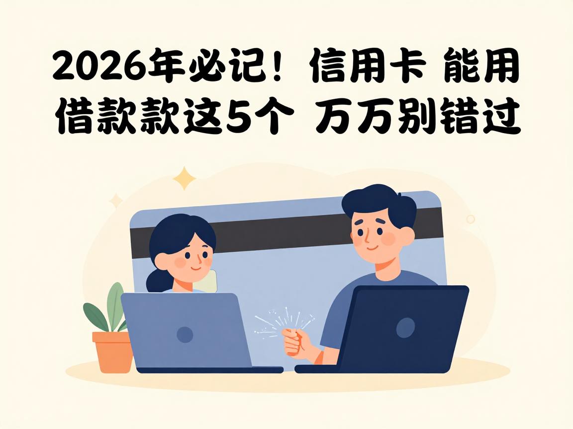 2026年必记!信用卡能用的借款这5个千万别错过,本篇精挑细选!