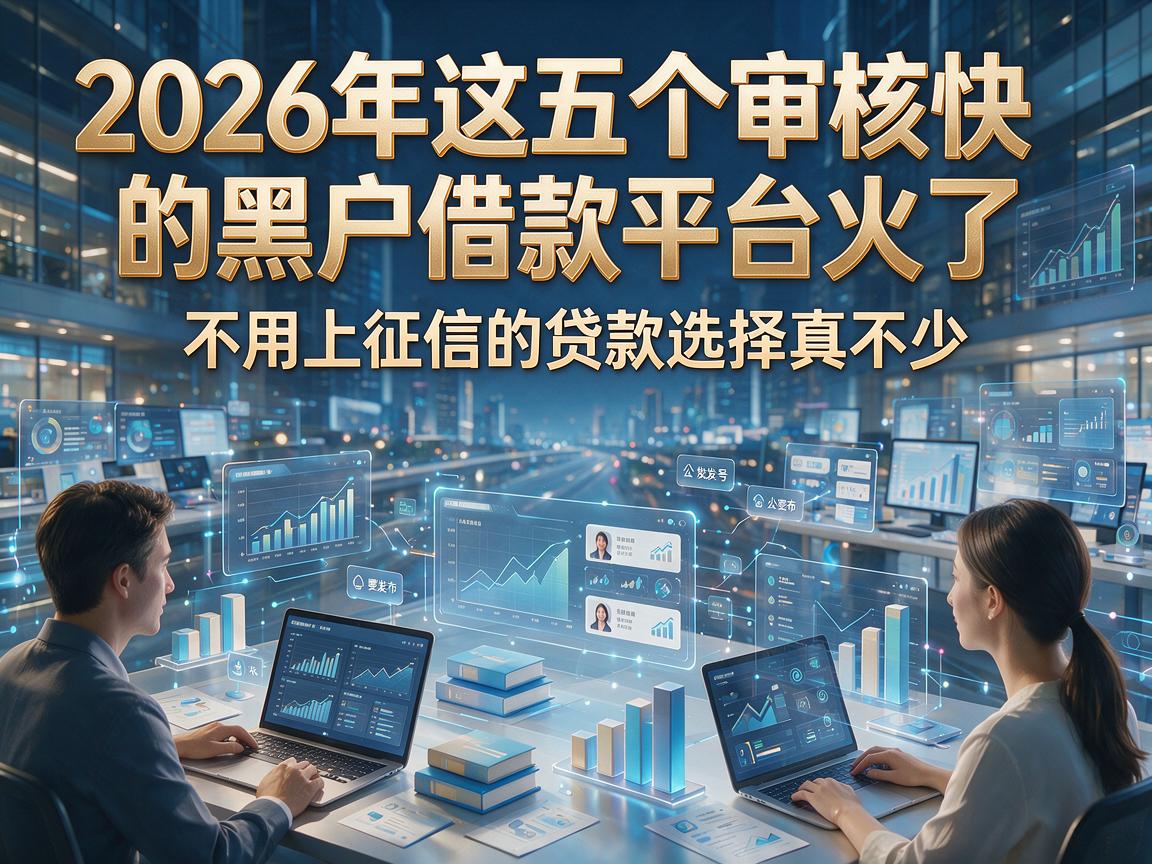 2026年这五个审核快的黑户借款平台火了,不用上征信的贷款选择真不少!