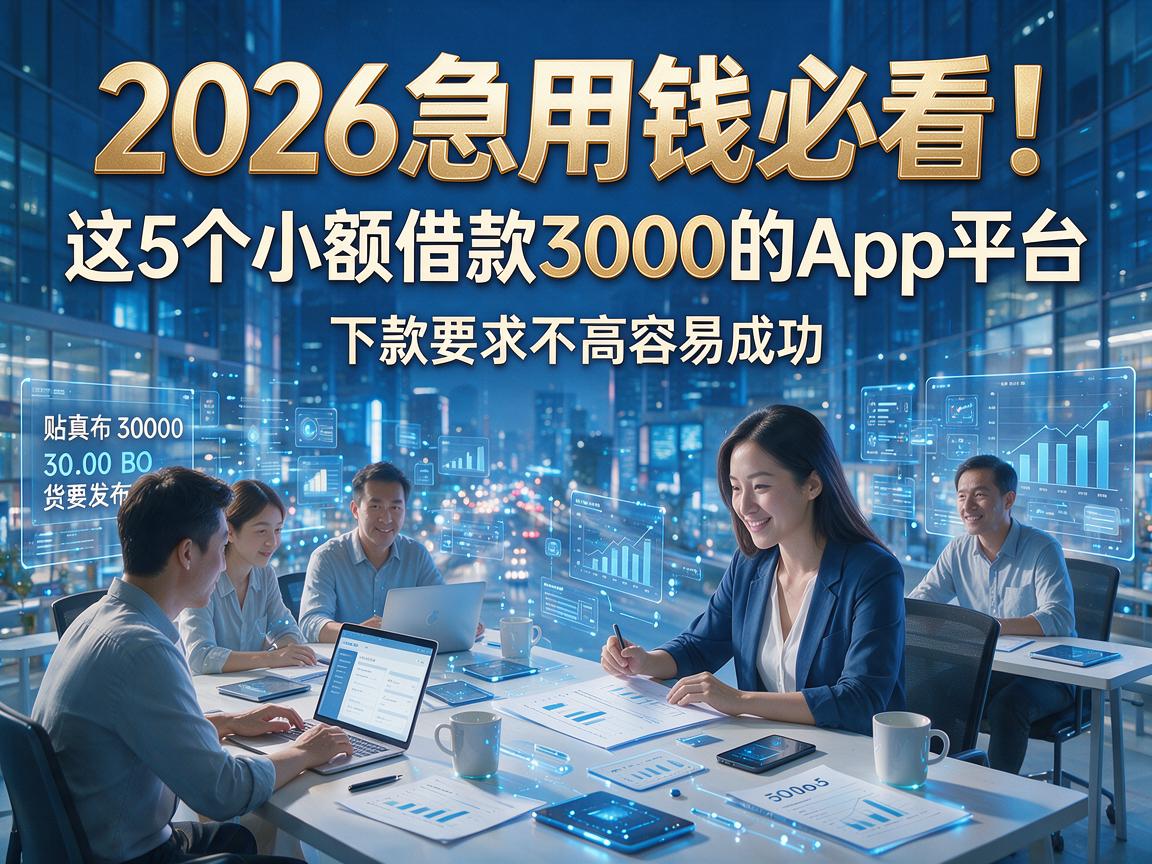 2026急用钱必看!这5个小额借款3000的App平台,下款要求不高容易成功