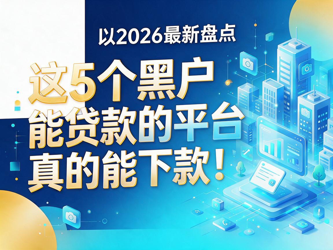 2026最新盘点：这5个黑户能贷款的平台，真的能下款！