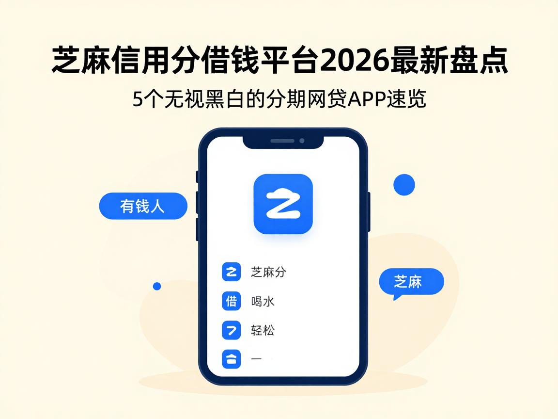 芝麻信用分借钱平台2026最新盘点:5个无视黑白的分期网贷APP速览