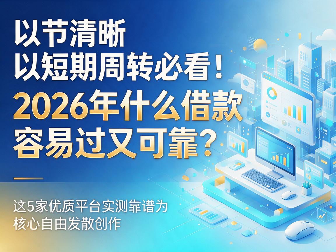 短期周转必看!2026年什么借款容易过又可靠?这5家优质平台实测靠谱
