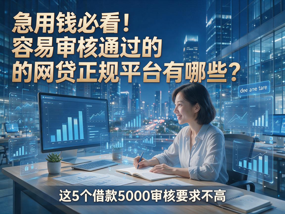 急用钱必看!容易审核通过的网贷正规平台有哪些?这5个借款5000审核要求不高