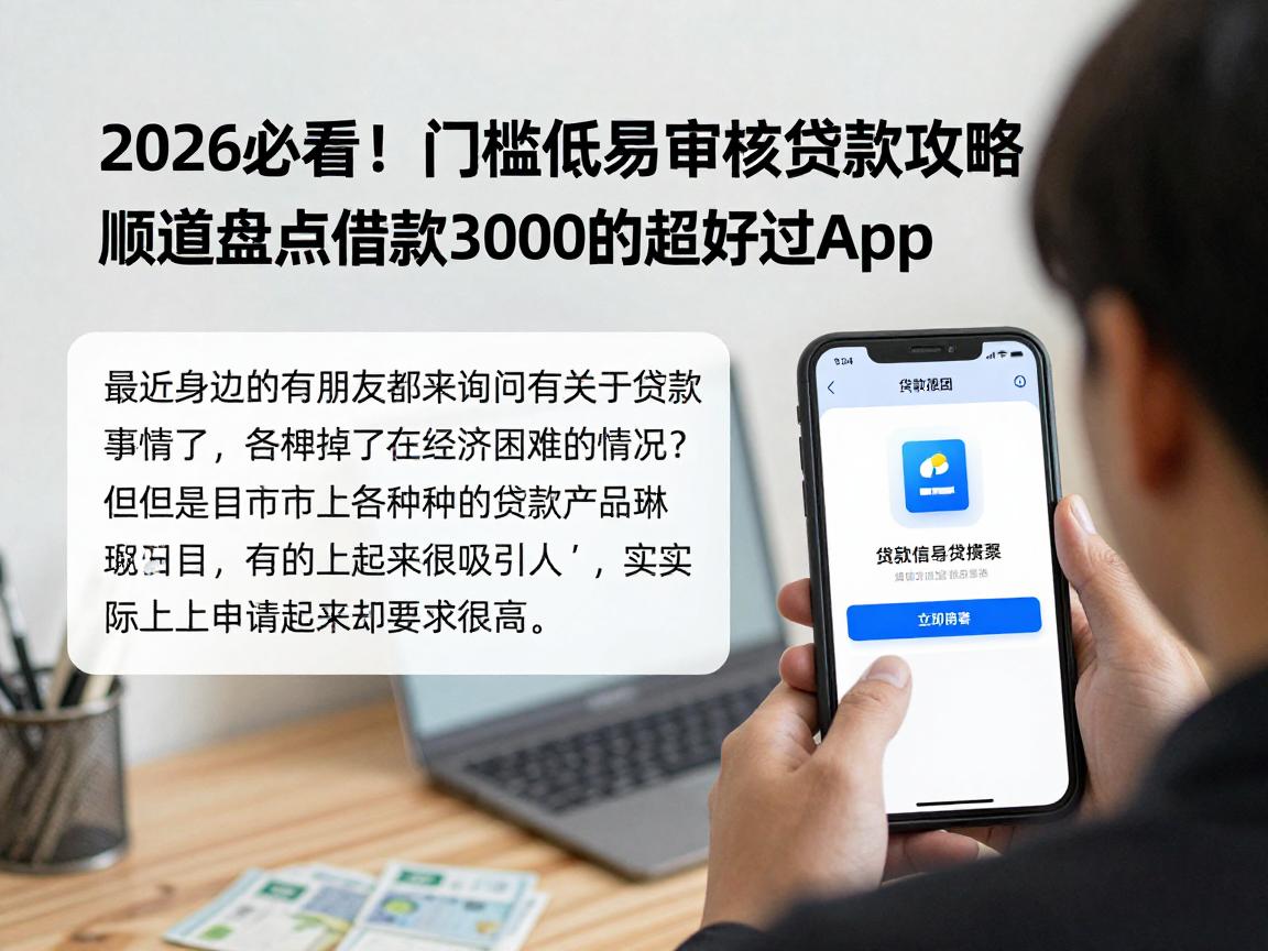 2026必看!门槛低易审核的贷款攻略,顺道盘点借款3000的超好过App