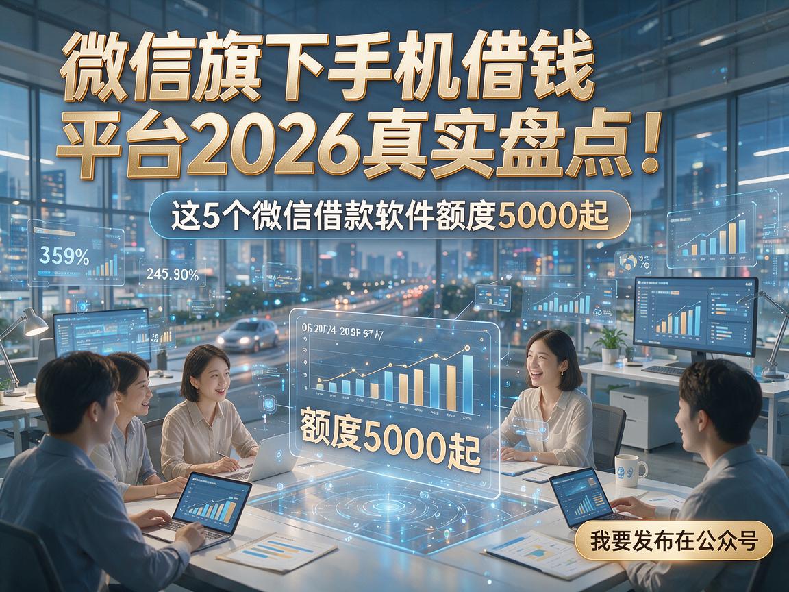 微信旗下手机借钱平台2026真实盘点!这5个微信借款软件额度5000起