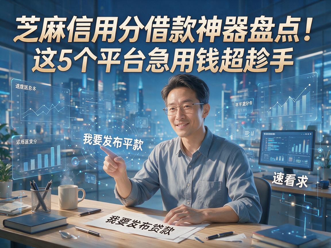 芝麻信用分借款神器盘点!这5个平台急用钱超趁手,速看