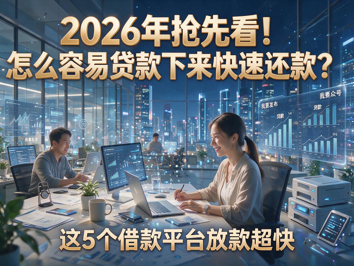 2026年抢先看!怎么容易贷款下来快速还款?这5个借款平台放款超快