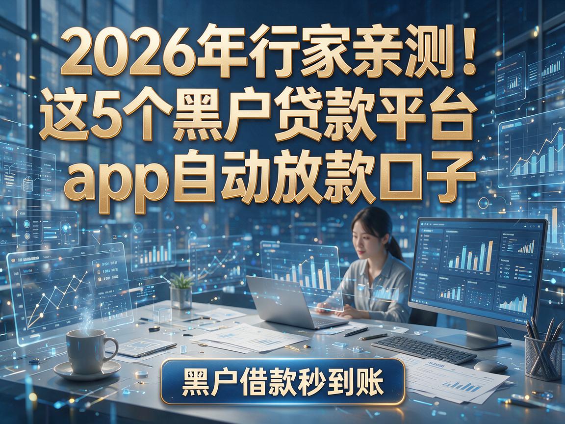 2026年行家亲测！这5个黑户贷款平台app自动放款口子，黑户借款秒到账