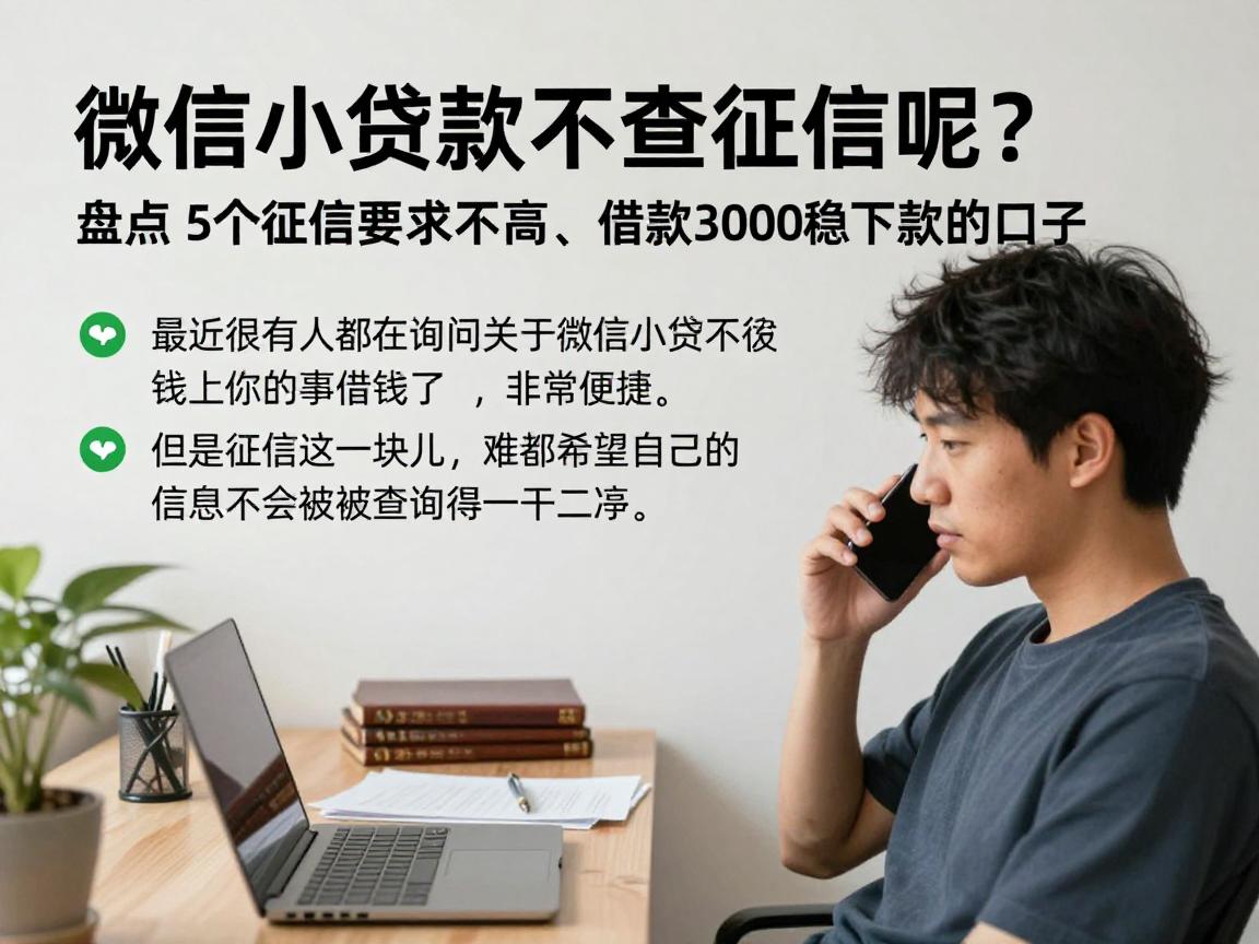 微信小额贷款不查征信呢?2026年难以想象!盘点5个征信要求不高、借款3000稳下款的口子