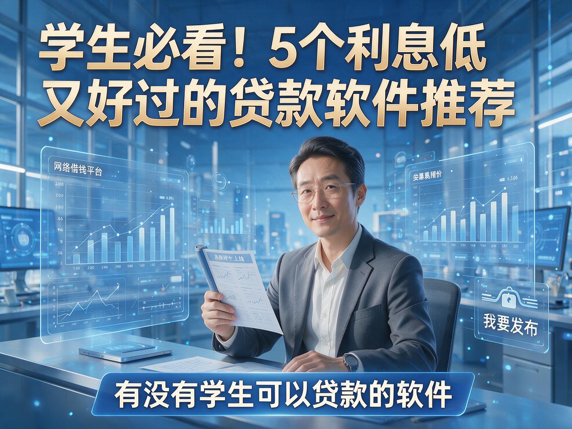 学生必看！5个利息低又好过的贷款软件推荐，有没有学生可以贷款的软件？