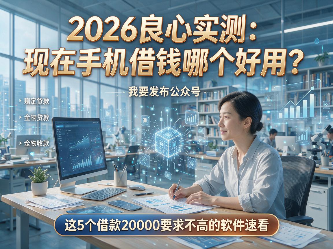 2026良心实测:现在手机借钱哪个好用?这5个借款20000要求不高的软件速看