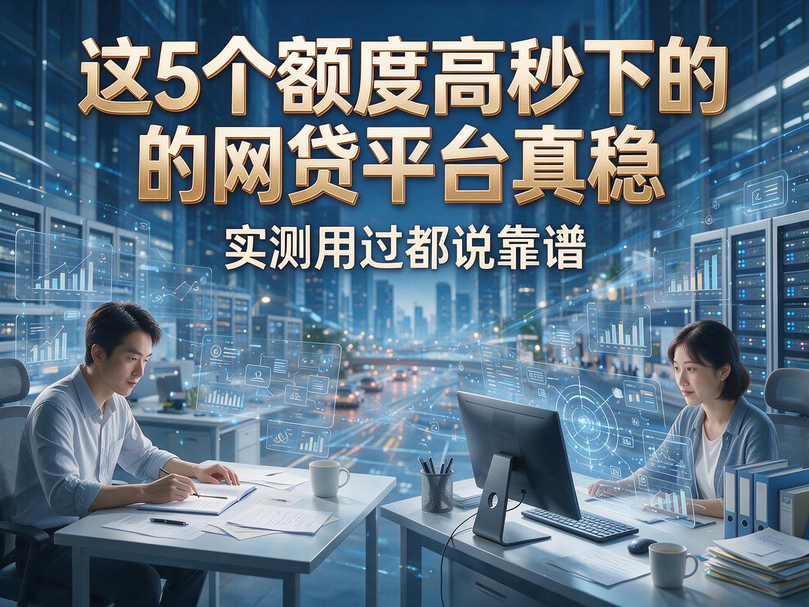 这5个额度高秒下的网贷平台真稳,实测用过都说靠谱