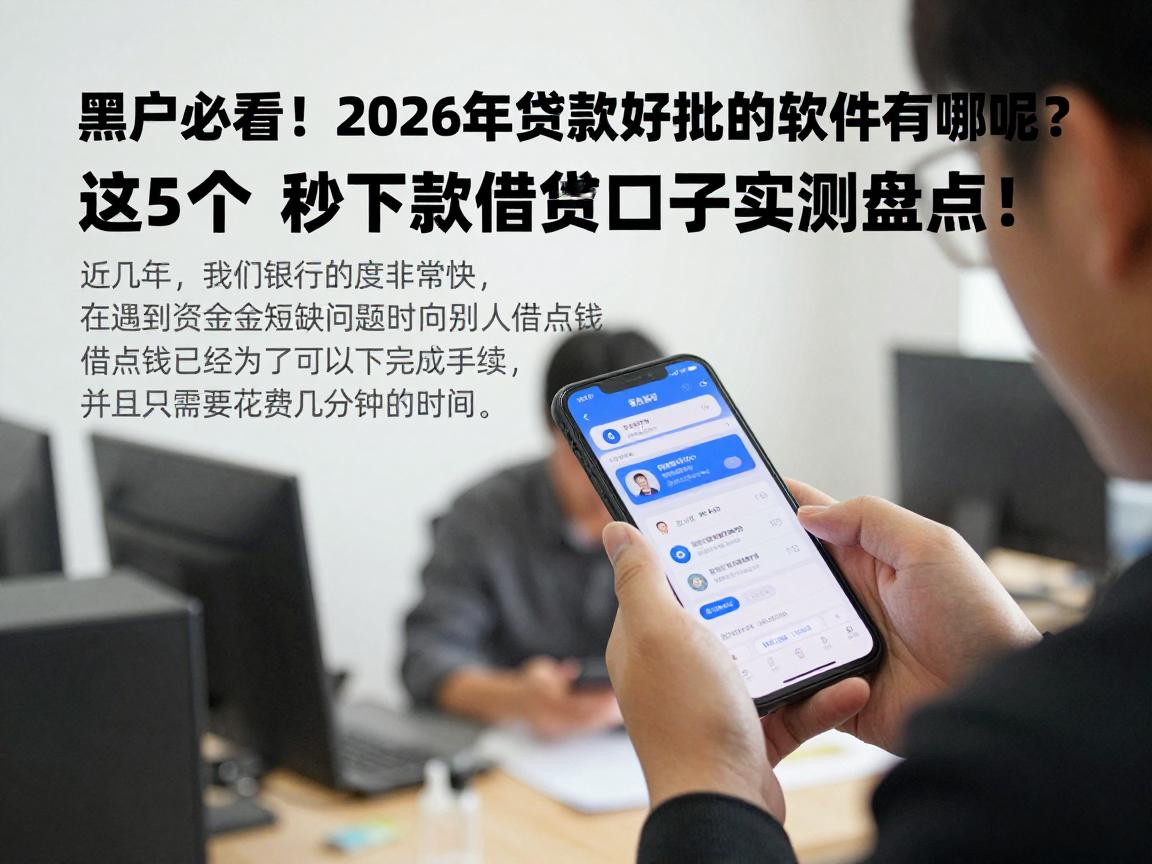 黑户必看!2026年贷款好批的软件有哪些呢?这5个秒下款借钱口子实测盘点!
