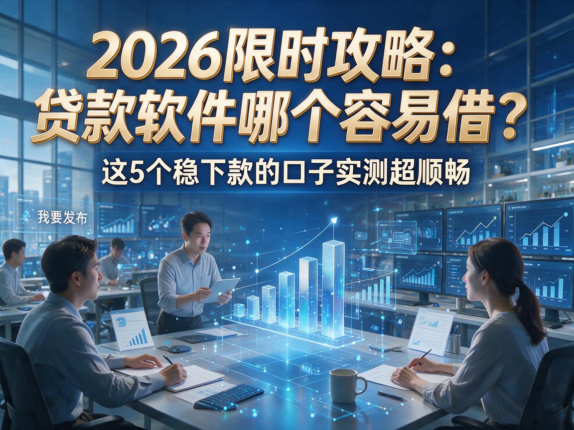 2026限时攻略:贷款软件哪个容易借?这5个稳下款的口子实测超顺畅