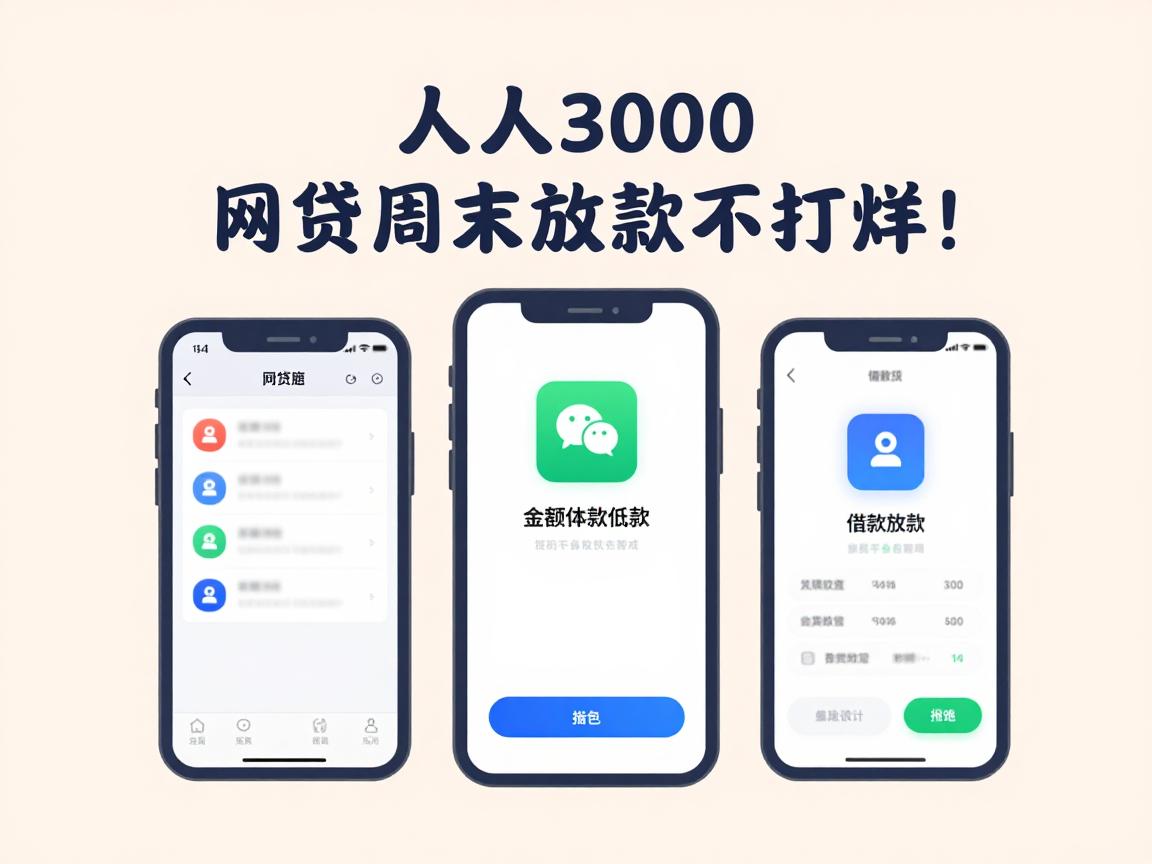 人人3000,网贷周末放款不打烊!盘点5个体验不错、金额门槛低的借钱App