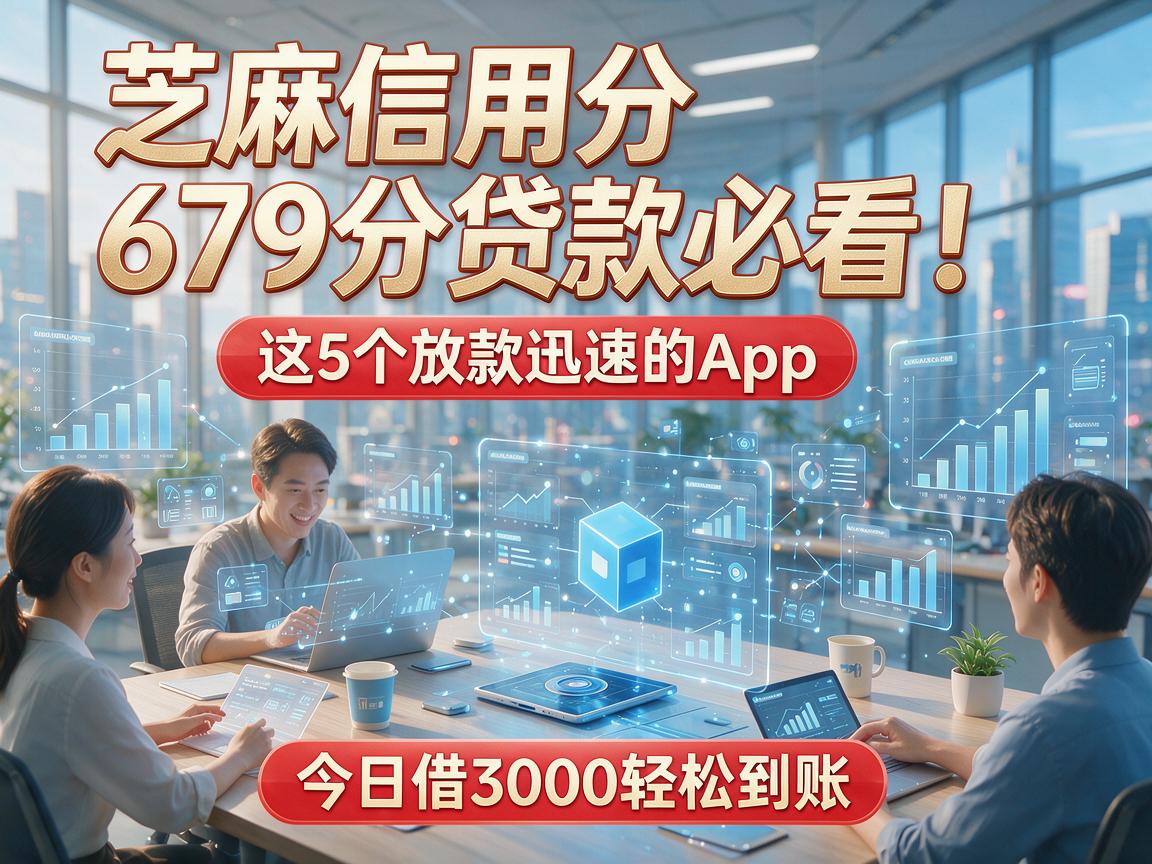 芝麻信用分679分贷款必看!这5个放款迅速的App,今日借3000轻松到账