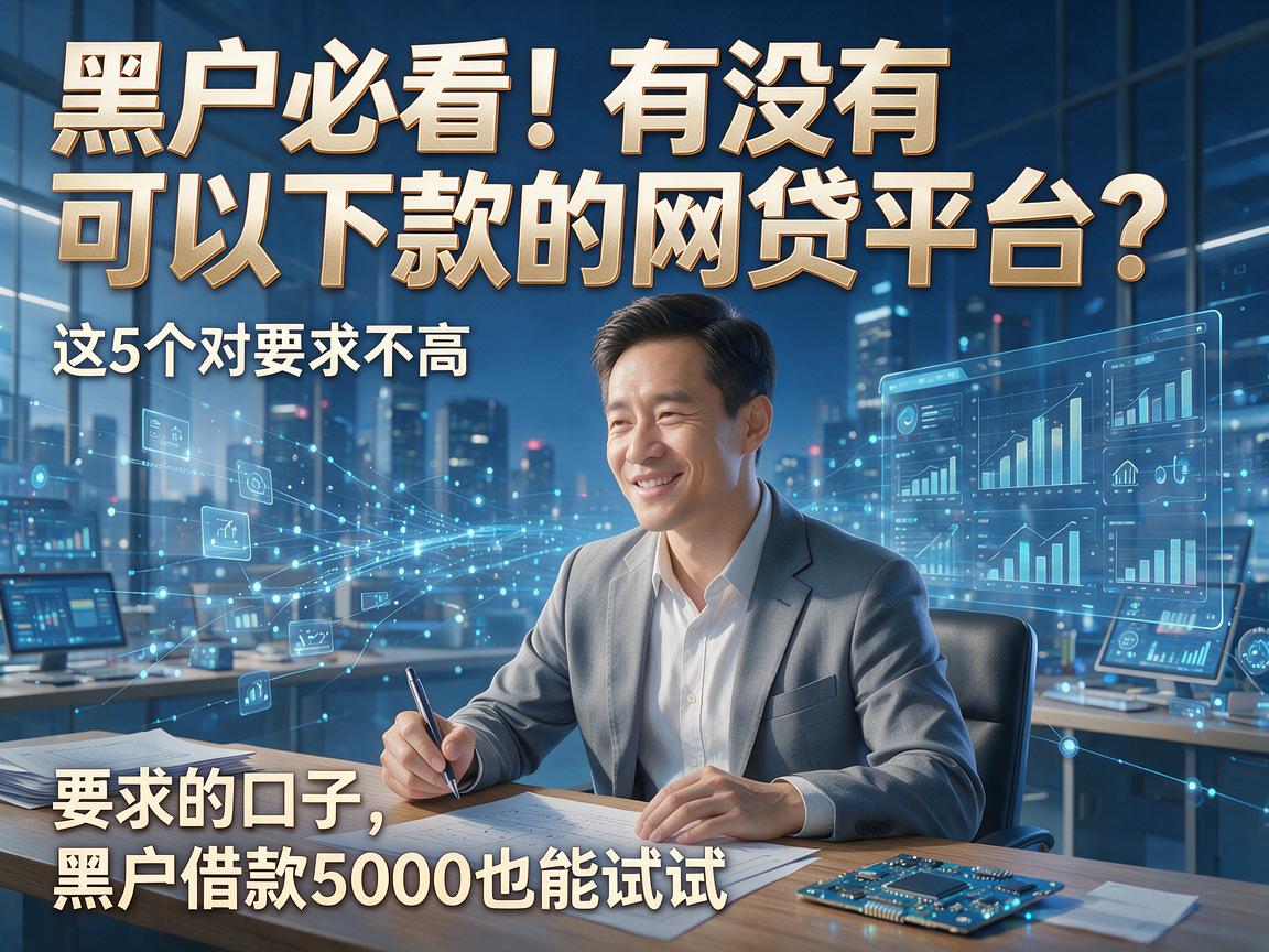 黑户必看!有没有可以下款的网贷平台?这5个对要求不高的口子,黑户借款5000也能试试