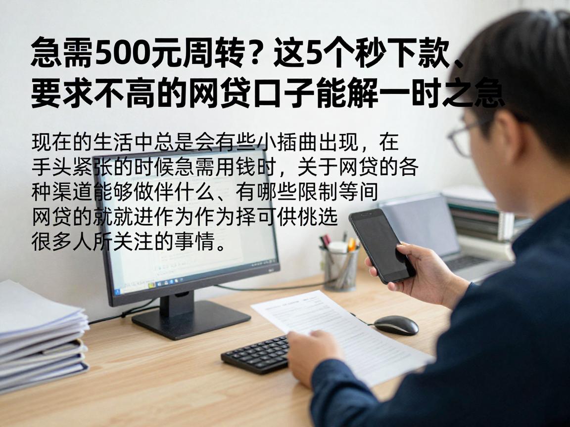 急需500元周转？这5个秒下款、要求不高的网贷口子能解一时之急