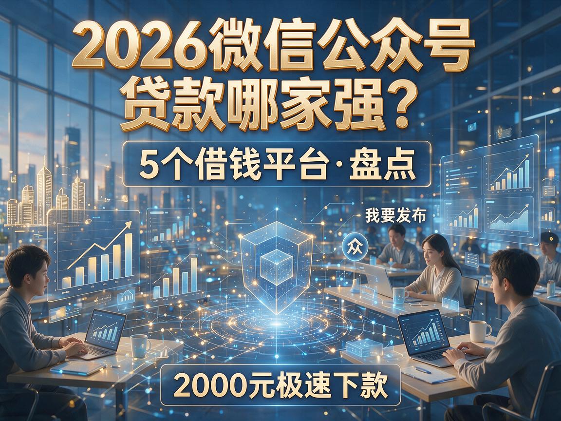 2026微信公众号贷款哪家强?5个借钱平台盘点,2000元极速下款!