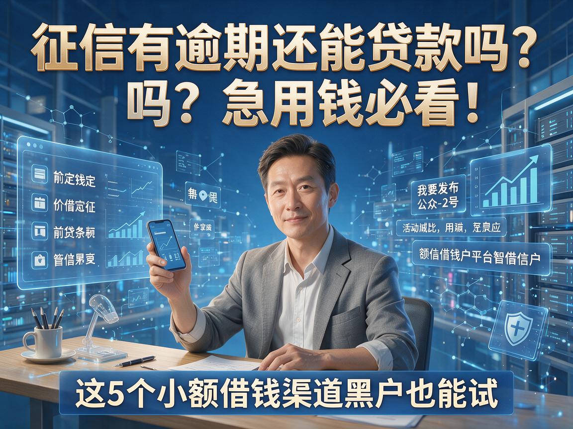 征信有逾期还能贷款吗?急用钱必看!这5个小额借钱渠道黑户也能试