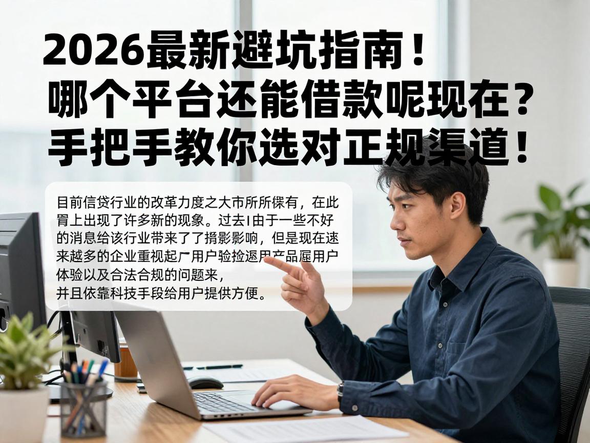 2026最新避坑指南!哪个平台还能借款呢现在?手把手教你选对正规渠道!