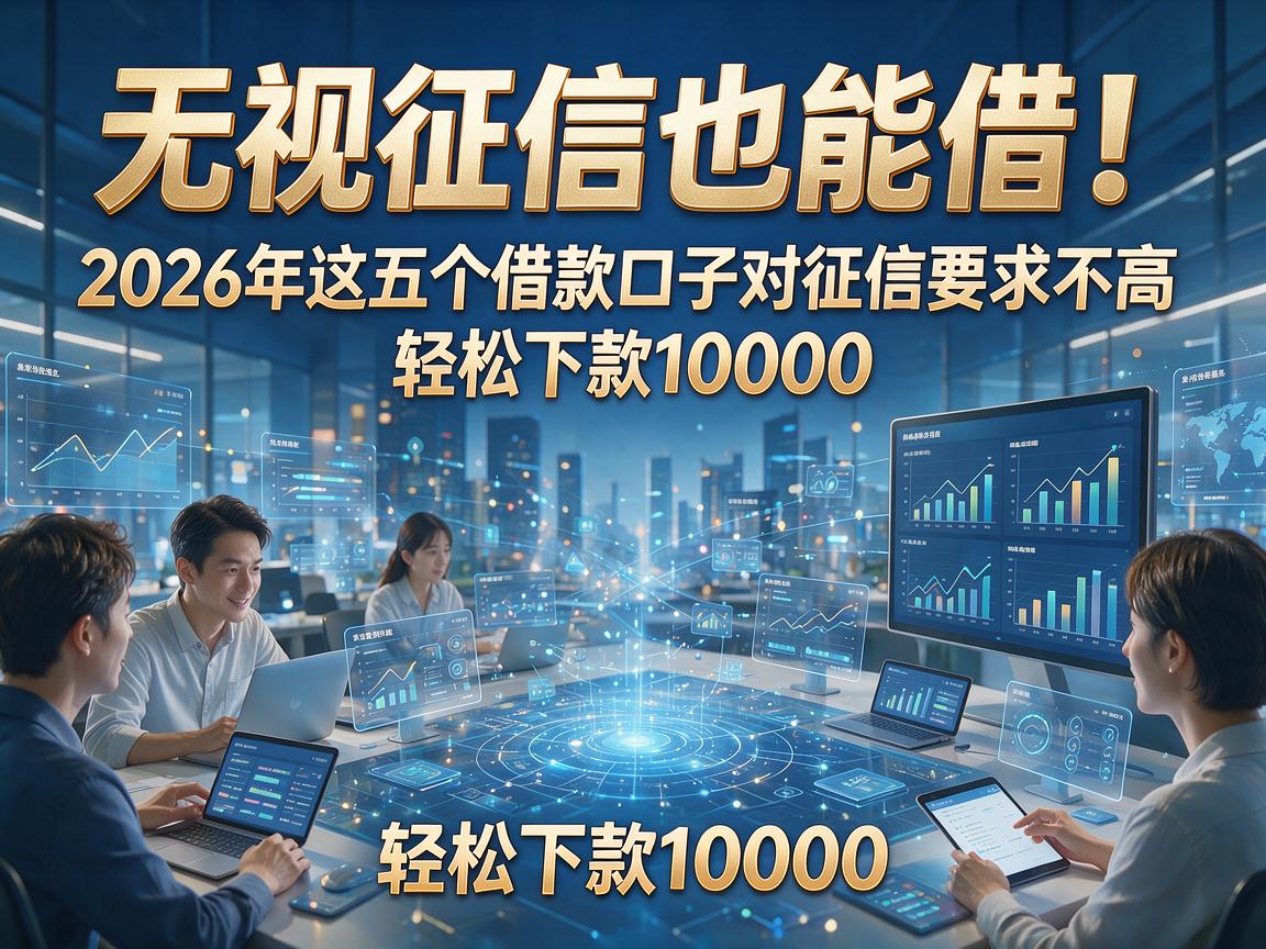 无视征信也能借!2026年这五个借款口子对征信要求不高,轻松下款10000