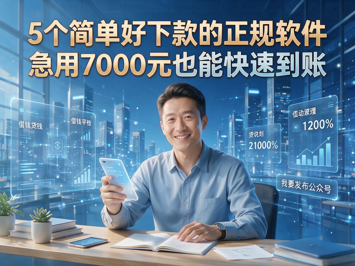 5个简单好下款的正规软件,急用7000元也能快速到账!