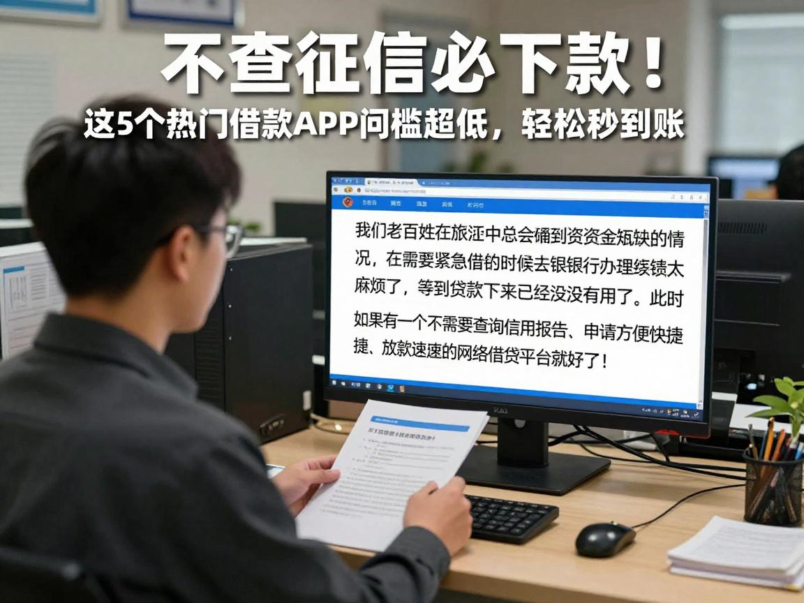 不查征信必下款!这5个热门借款APP门槛超低,轻松秒到账