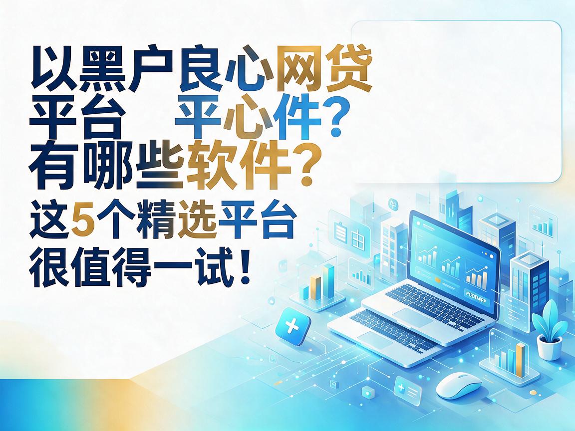 黑户良心网贷平台有哪些软件?这5个精选平台很值得一试!