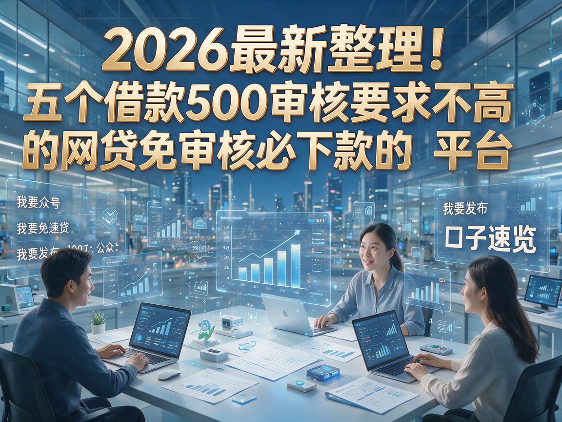 2026最新整理!五个借款500审核要求不高的网贷免审核必下款的平台口子速览