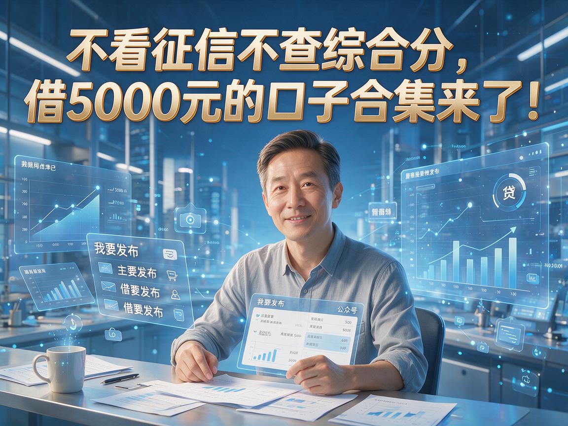不看征信不查综合分，借5000元的口子合集来了！