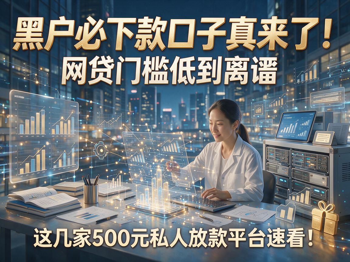 黑户必下款口子真来了!网贷门槛低到离谱,这几家500元私人放款平台速看