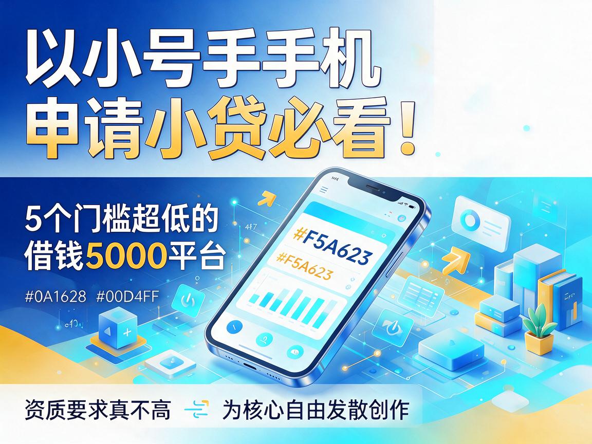 小号手机申请小贷必看!5个门槛超低的借钱5000平台,资质要求真不高