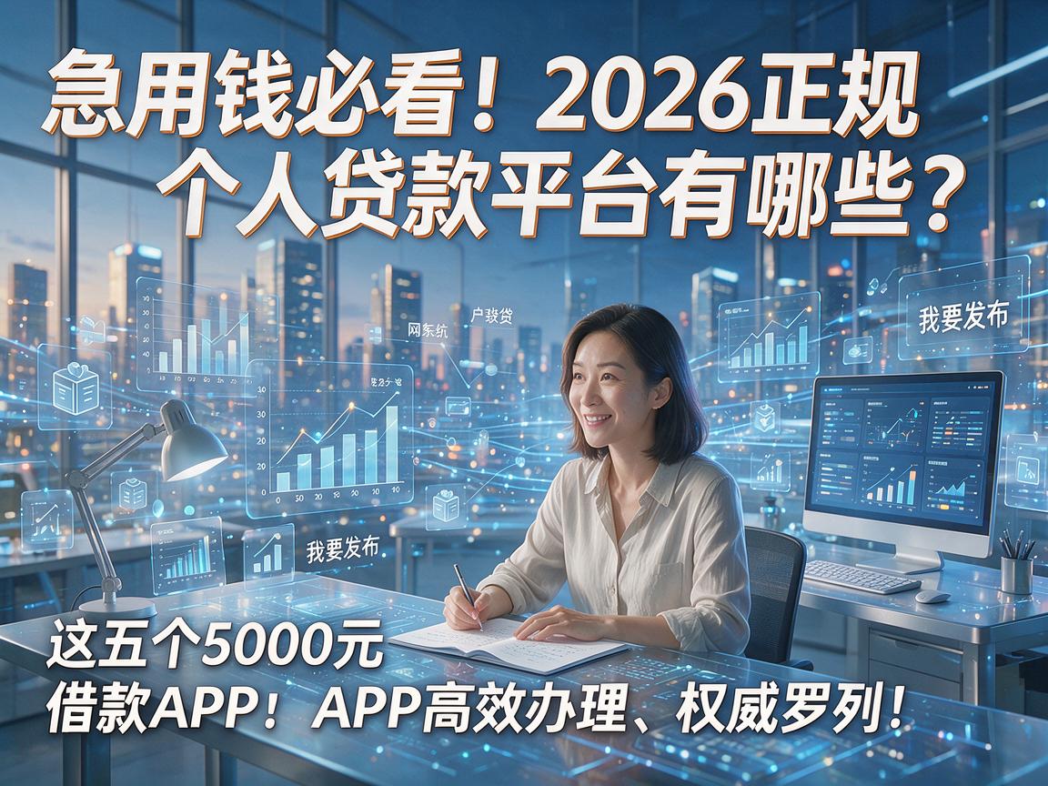 急用钱必看!2026正规个人贷款平台有哪些?这五个5000元借款APP高效办理、权威罗列