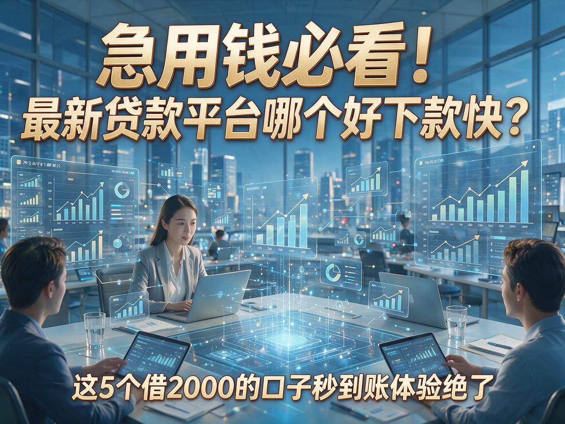 急用钱必看！最新贷款平台哪个好下款快？这5个借2000的口子秒到账体验绝了