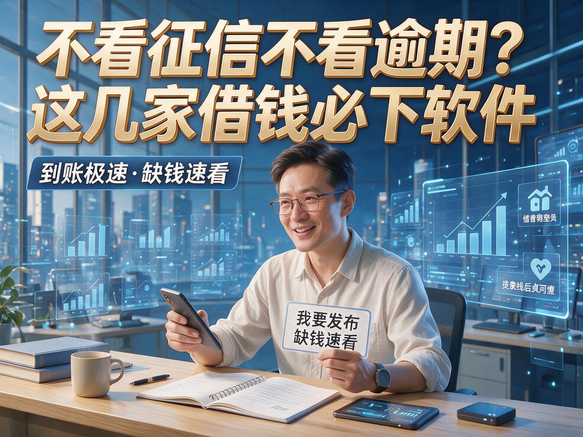 不看征信不看逾期?这几家借钱必下软件,到账极速,缺钱速看!