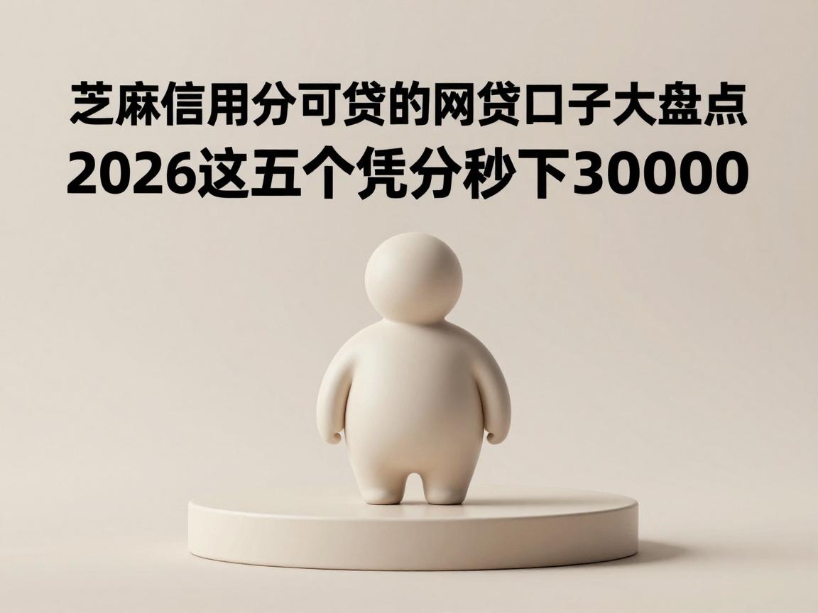 芝麻信用分可贷的网贷口子大盘点!2026这五个凭分秒下30000