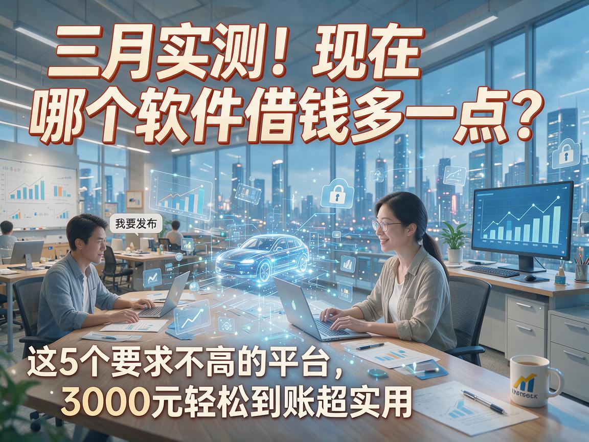 三月实测!现在哪个软件借钱多一点?这5个要求不高的平台,3000元轻松到账超实用!