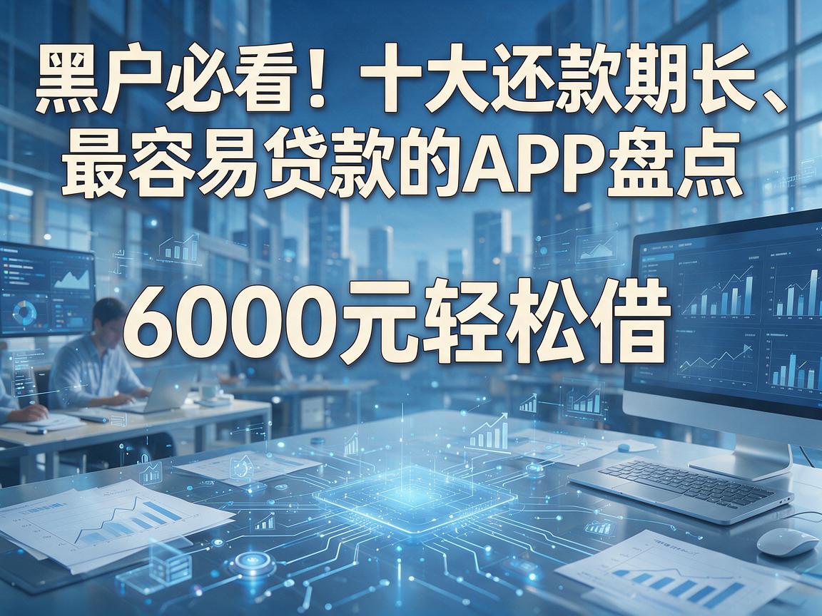 黑户必看！十大还款期长、最容易贷款的APP盘点，6000元轻松借
